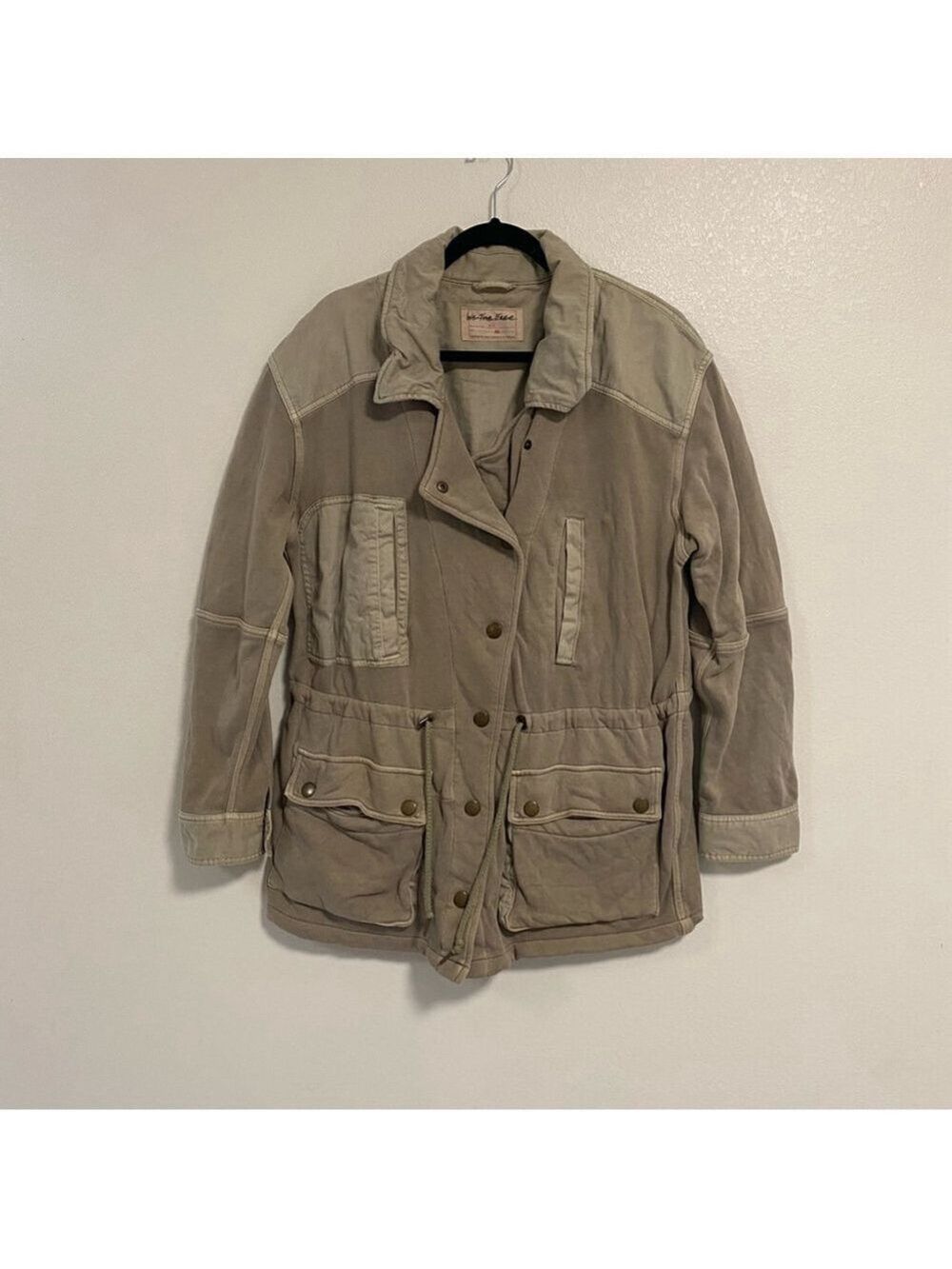 Free People Jacket Women Size XL Sweet Sage We the free Saturday Utility Jacket